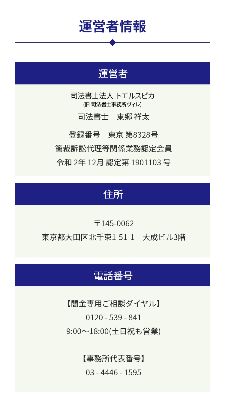 運営者情報